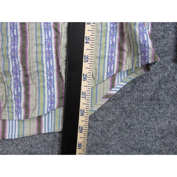 Robert Graham Shirt Mens Large Green Purple Stripe Button Up - Picture 5 of 10